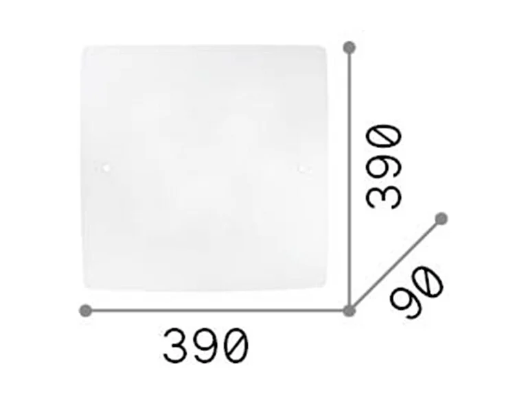 Ideal Lux Celine - Plafoniera a 3 luci media bianca, attacco E27