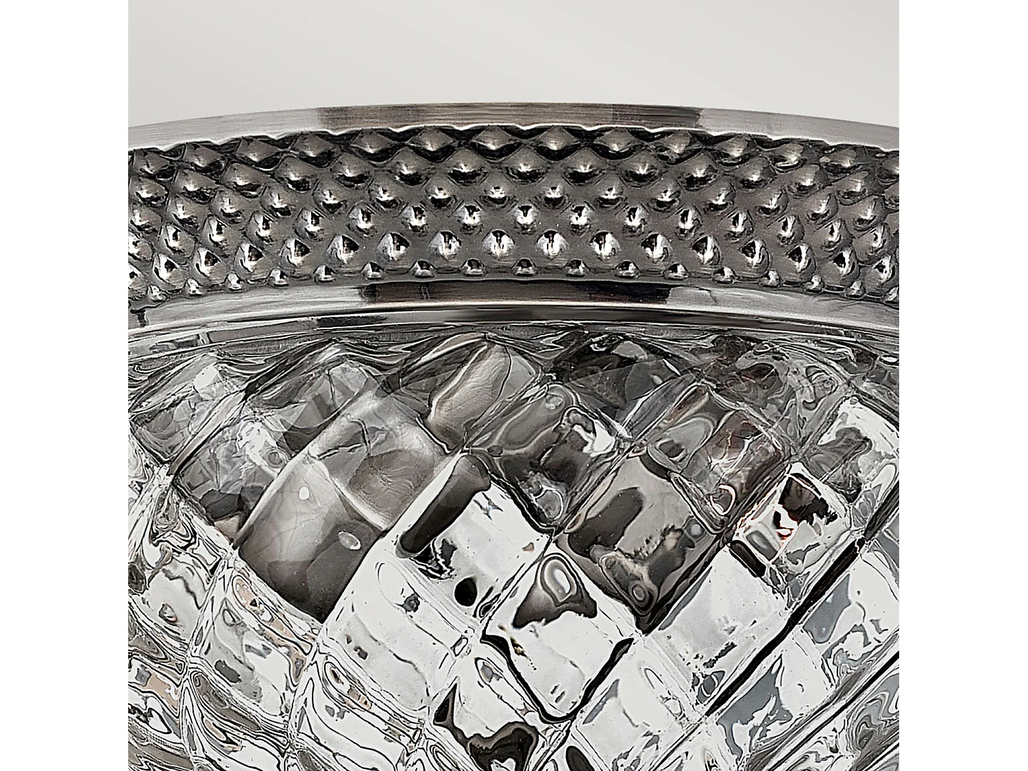 Elstead Plantation 2 Ljus Small Semi Flush Ceiling Light Polerad Antik Nickel, E27