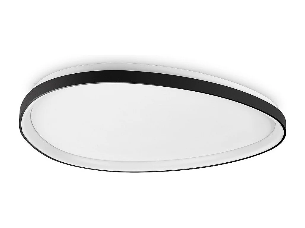 Ideal Lux GEMINI 81cm Zintegrowana lampa sufitowa LED półpłaska, czarna, 2700K