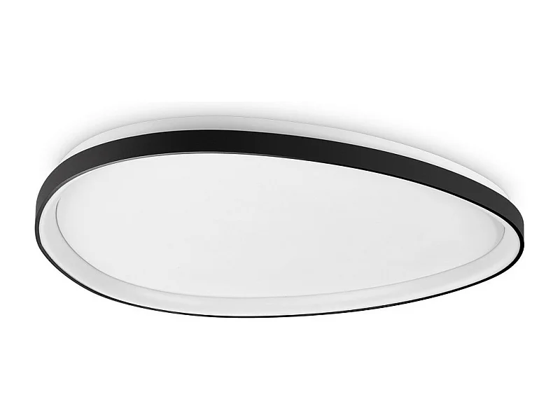 Ideal Lux GEMINI 81cm Zintegrowana lampa sufitowa LED półpłaska, czarna, 2700K