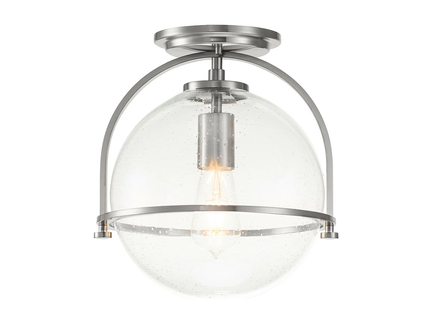 Elstead Hinkley Somerset Globe Taklampa Borstad Nickel