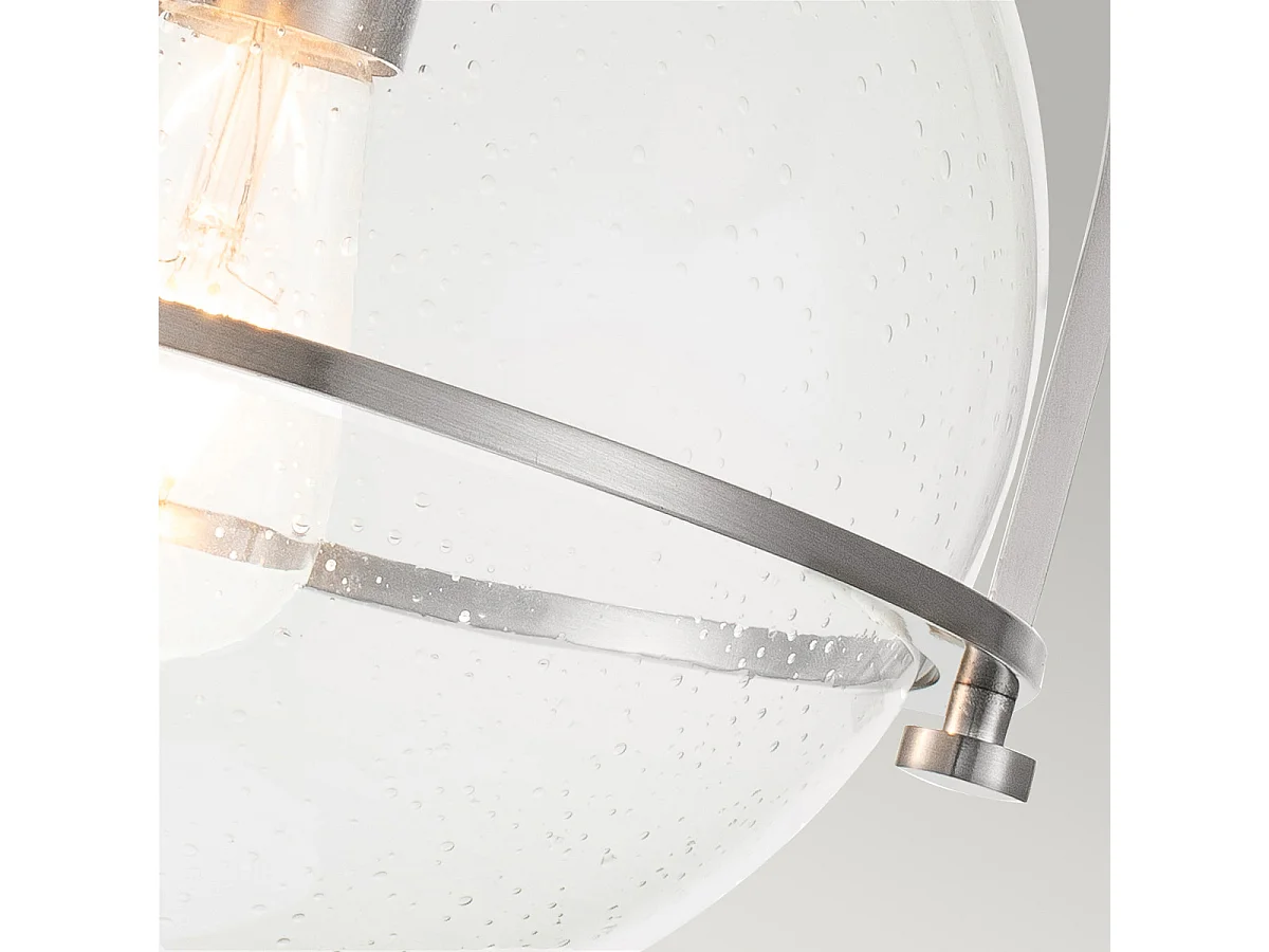 Elstead Hinkley Somerset Globe Taklampa Borstad Nickel