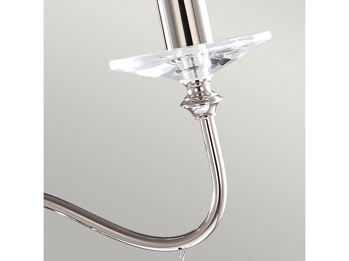 Elstead Finsbury Park - Kronleuchter 3 Leicht poliertes Nickel-Finish, E14