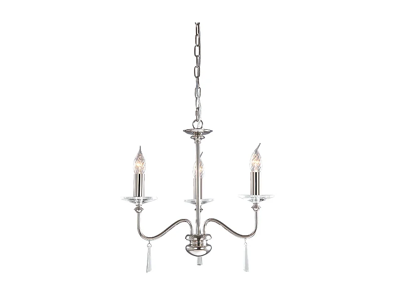 Elstead Finsbury Park Ljuskrona 3 ljuspolerad nickelfinish, E14
