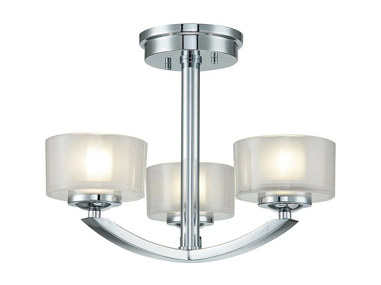 Elstead Hinkley Meridian Halbbündige Deckenleuchte mit mehreren Armen Chrom poliert, IP44
