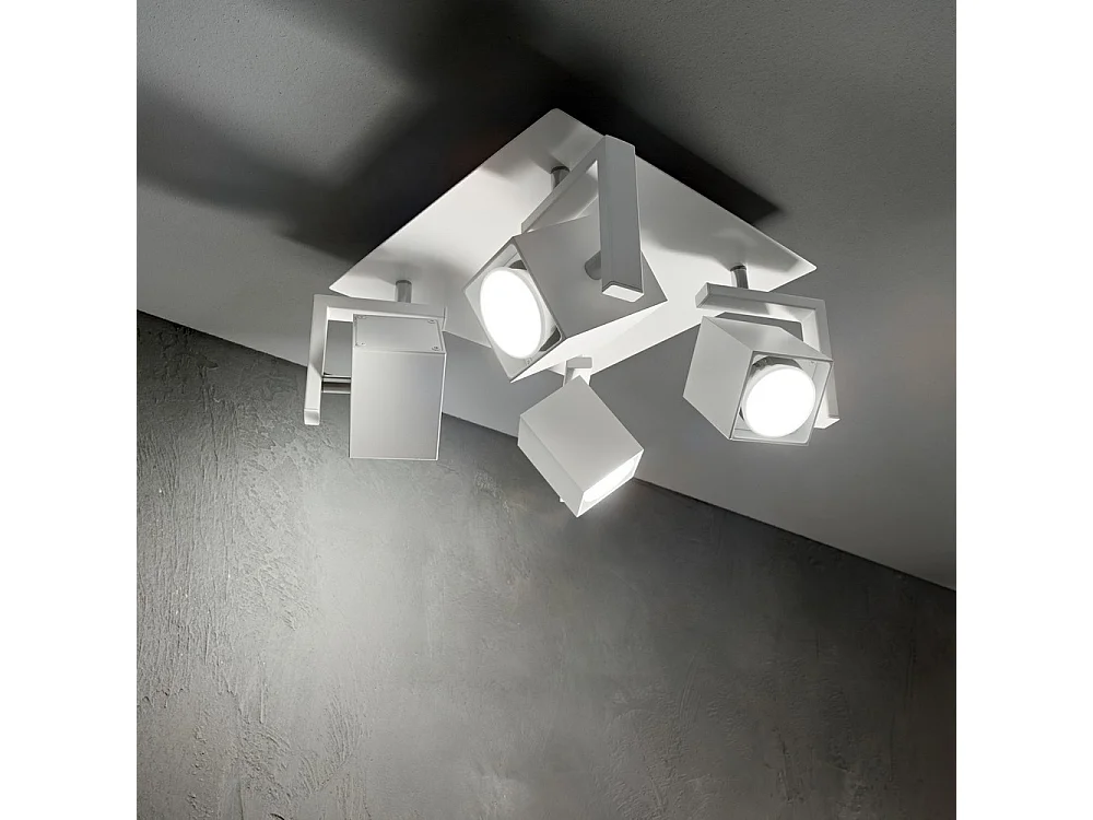 Ideal Lux Mouse Plafonnier 4 Lumières Blanc