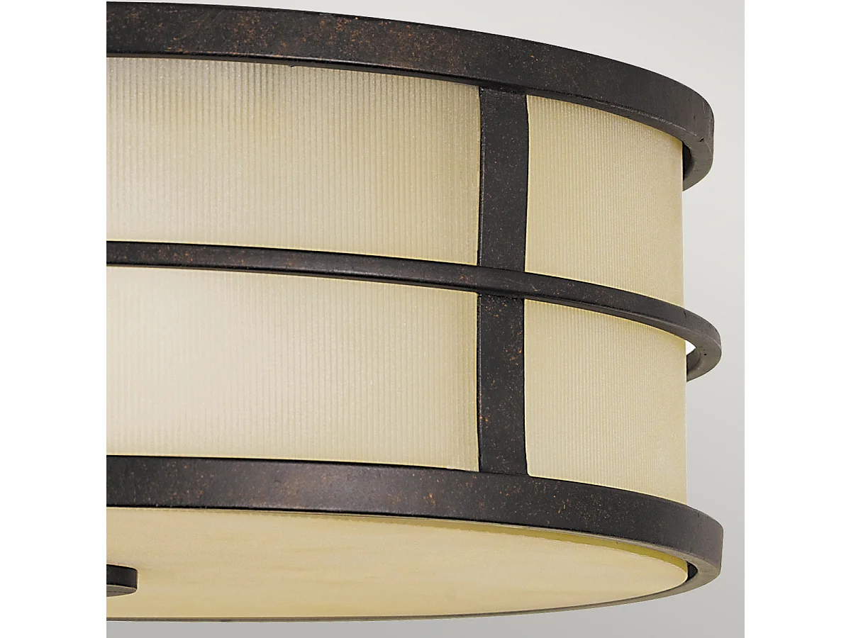 Elstead Fusion - Plafoniera da incasso a 3 luci Bronzo, attacco E27