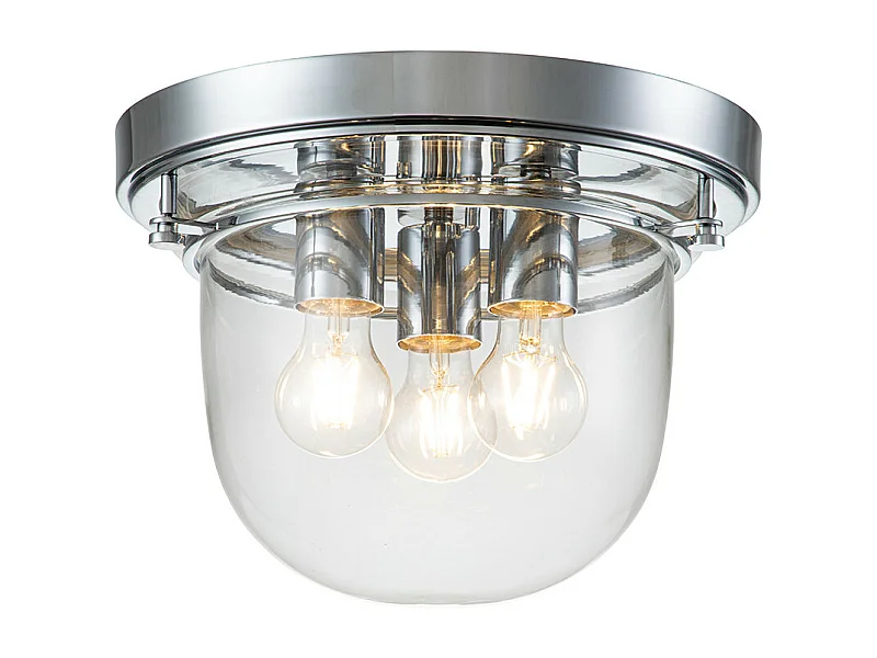 Elstead Quoizel Whistling Plafoniera Bowl Semi Incasso Cromo Lucido, IP44