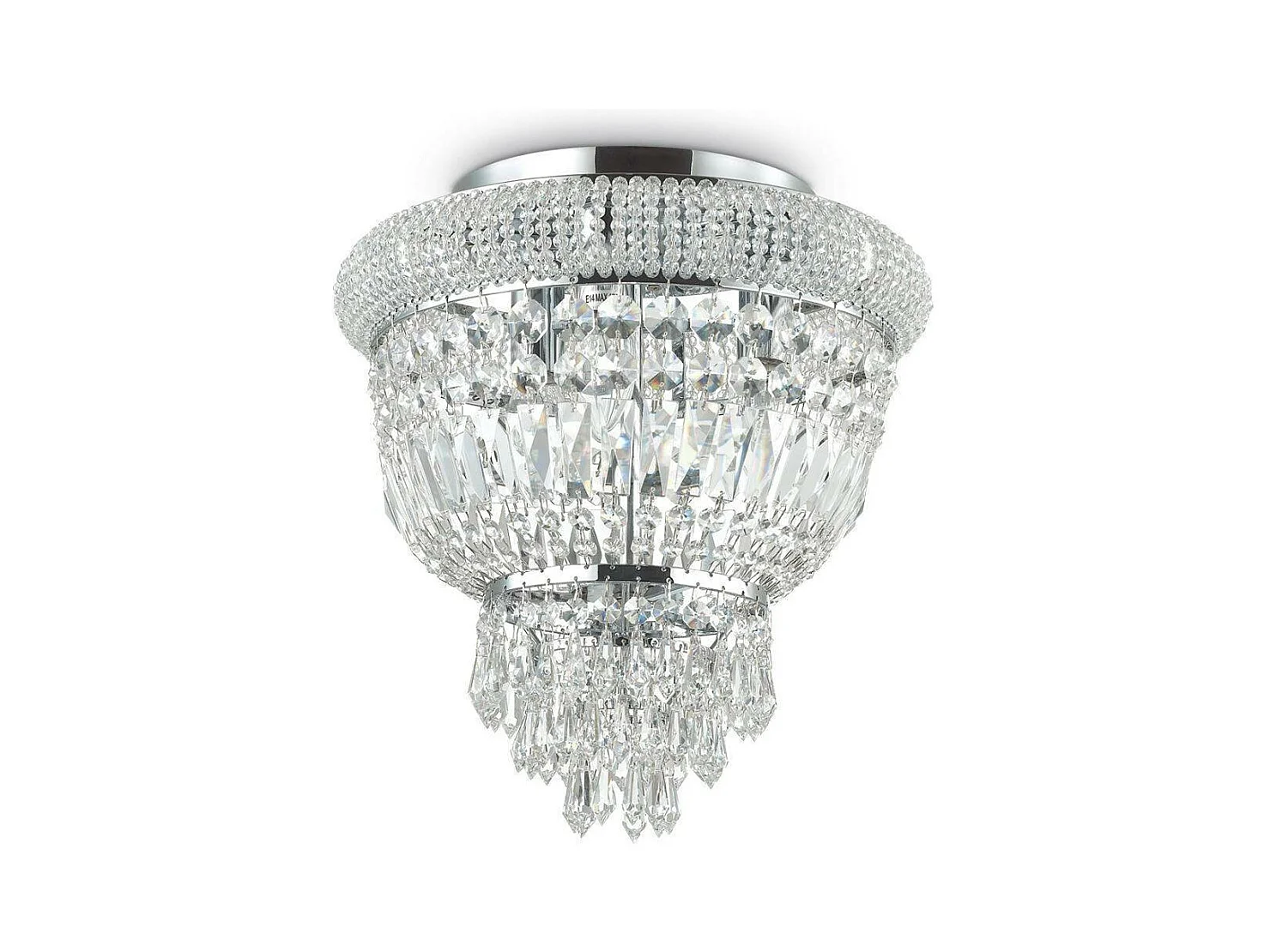 Ideal Lux Dubai Lustre à 3 ampoules au fini chrome, E14