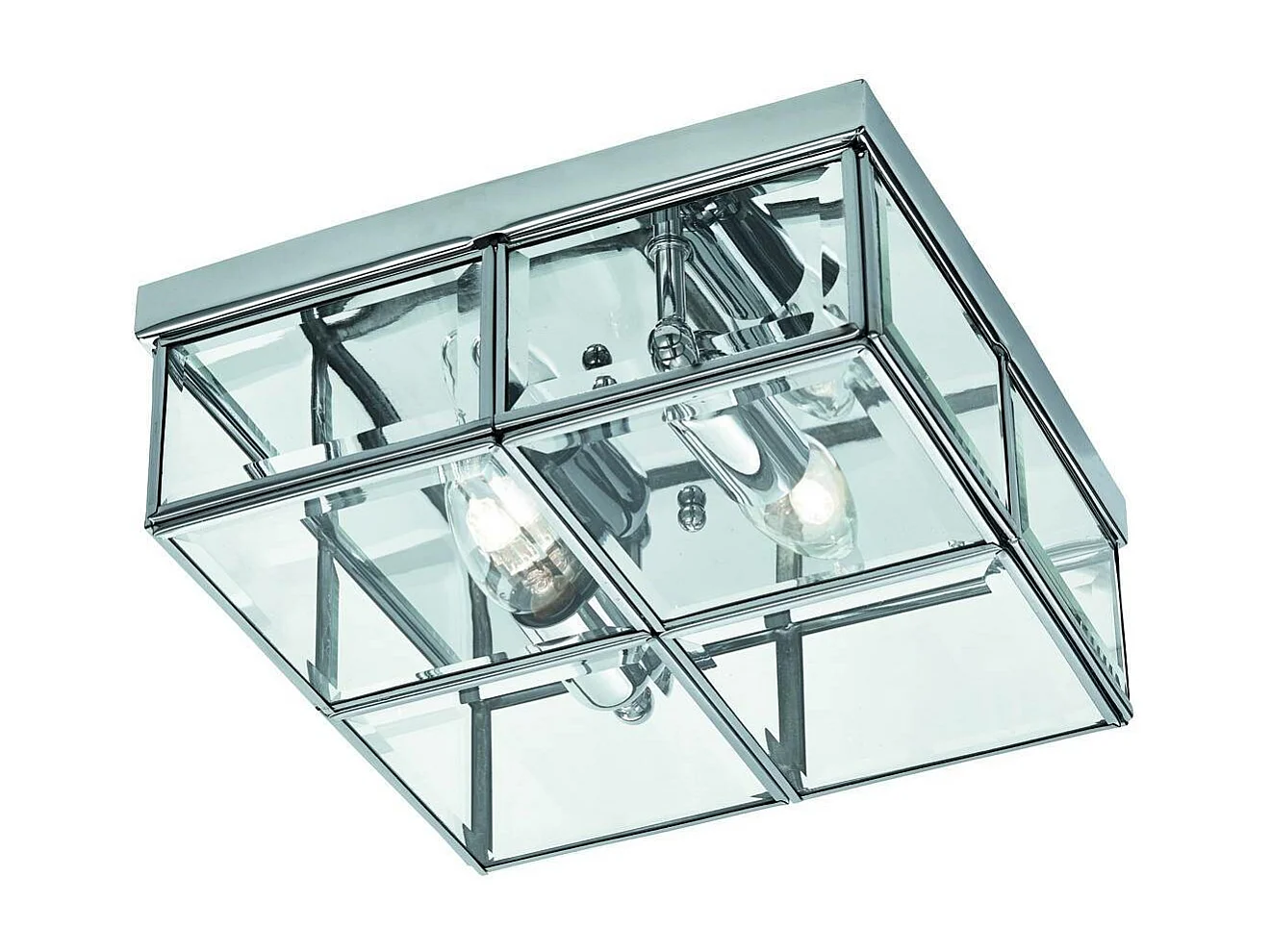 Searchlicht Flush - Unterputzdecke 2 licht Chrome, E14