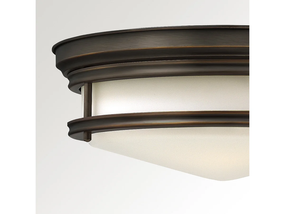 Elstead Hadley - 3 licht Semi Flush Deckenleuchte Öl eingerieben Bronze, E27