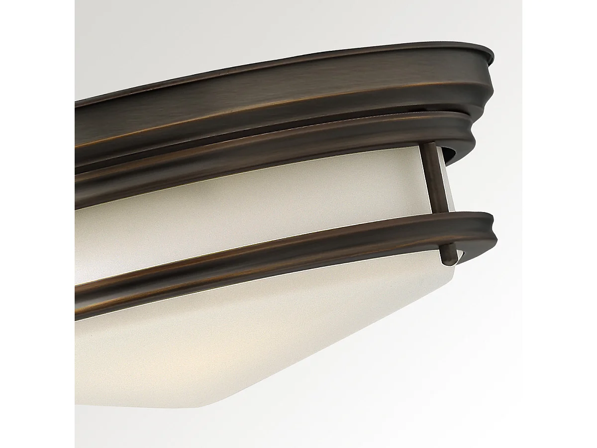 Elstead Hadley - 3 licht Semi Flush Deckenleuchte Öl eingerieben Bronze, E27