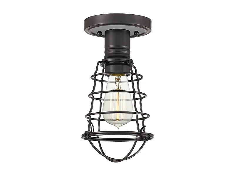 Elstead Quoizel Mixon Halbbündige Deckenleuchte Palladian Bronze