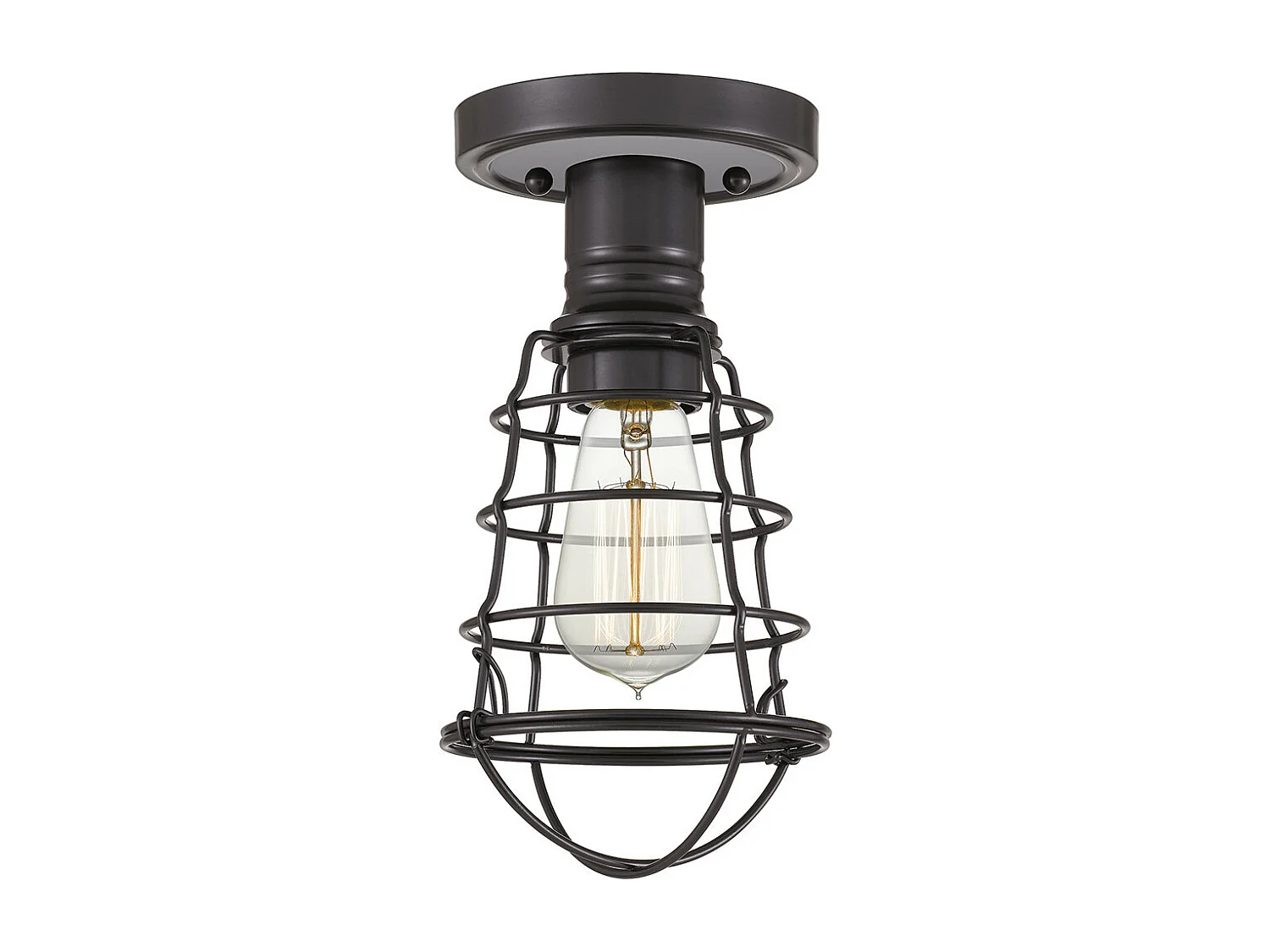 Elstead Quoizel Mixon Halbbündige Deckenleuchte Palladian Bronze