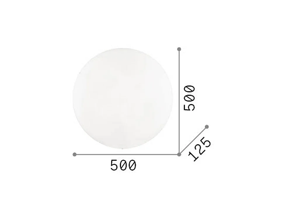 Ideal Lux Simply Grand plafonnier à 4 ampoules blanc, E27