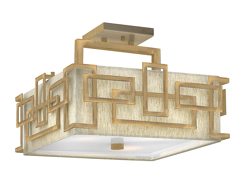 Elstead Lanza 3 Ljus Semi Flush Mount Taklampa Borstad brons, E27