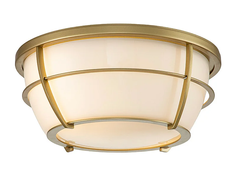 Elstead Quoizel Chance Plafoniera Bagno Ottone Naturale Verniciato, IP44