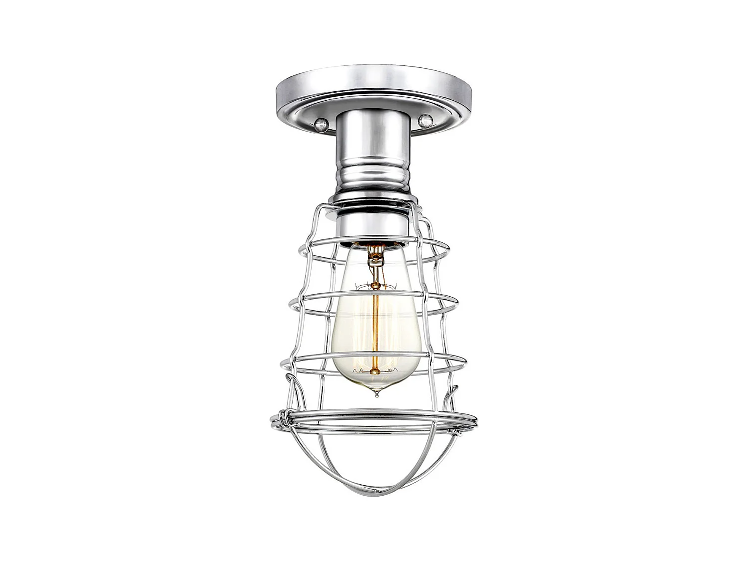 Elstead Quoizel Mixon Plafonnier semi-encastré Chrome poli