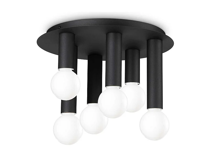 Ideal Lux PETIT 6-flammiges Aufbau-Abwärtsstrahler Schwarz