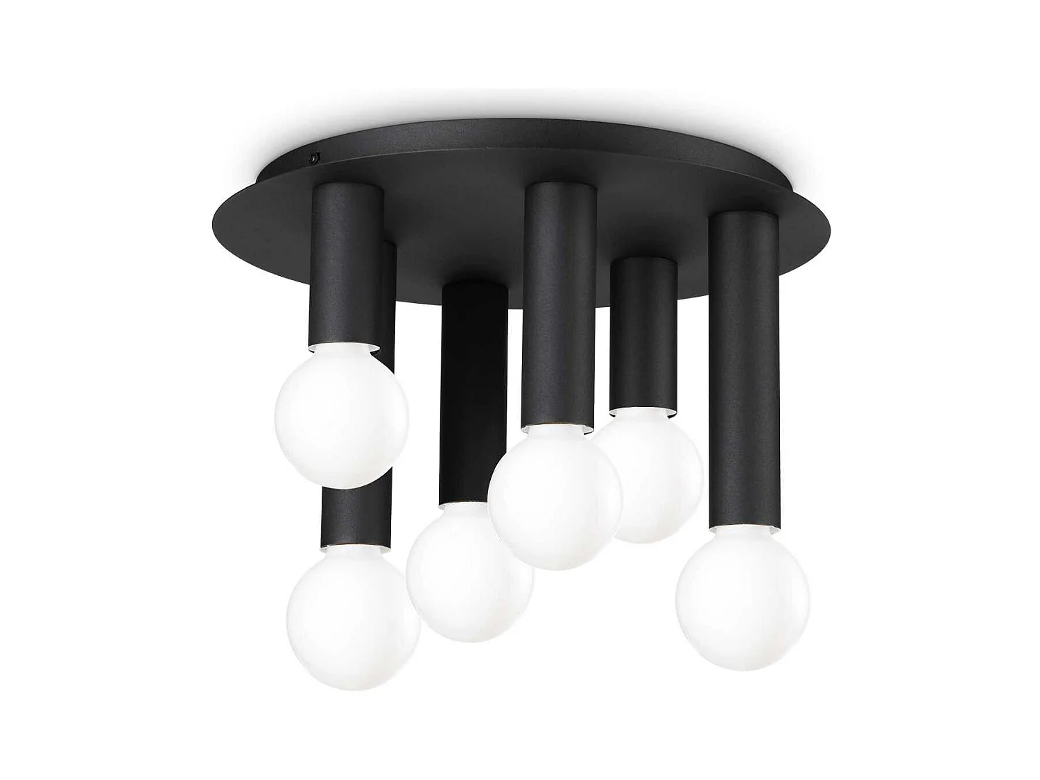 Ideal Lux PETIT Downlight da superficie a 6 luci nero