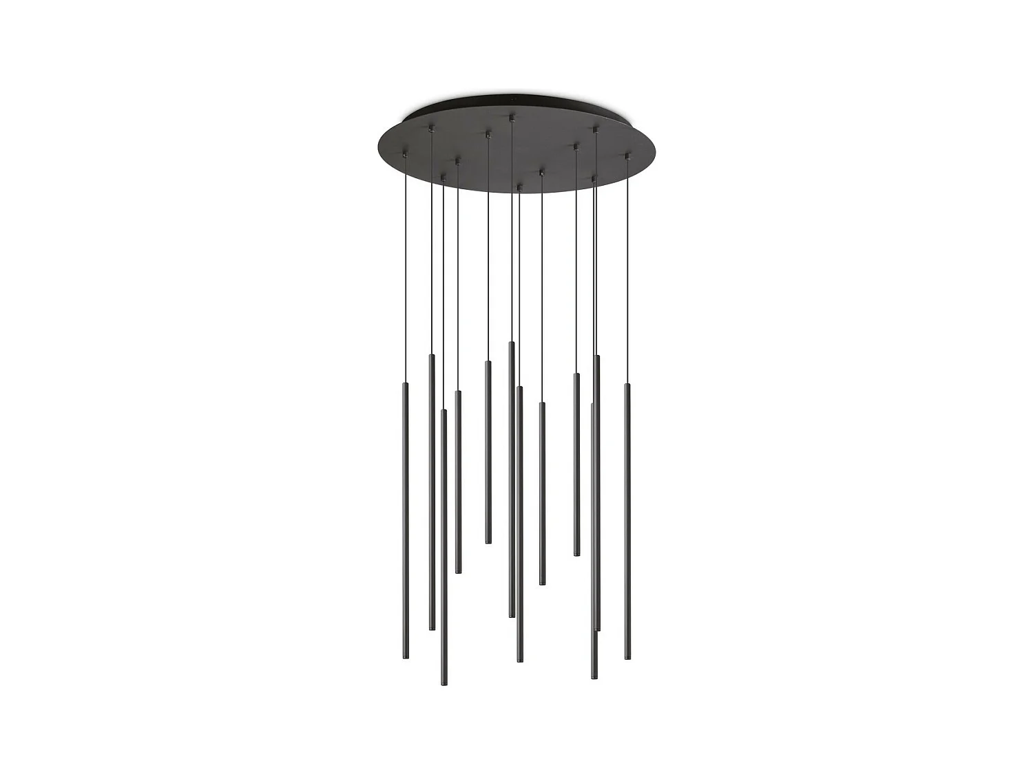 Ideal Lux FILO Plafonnier suspendu à 12 ampoules LED noir 2700 K