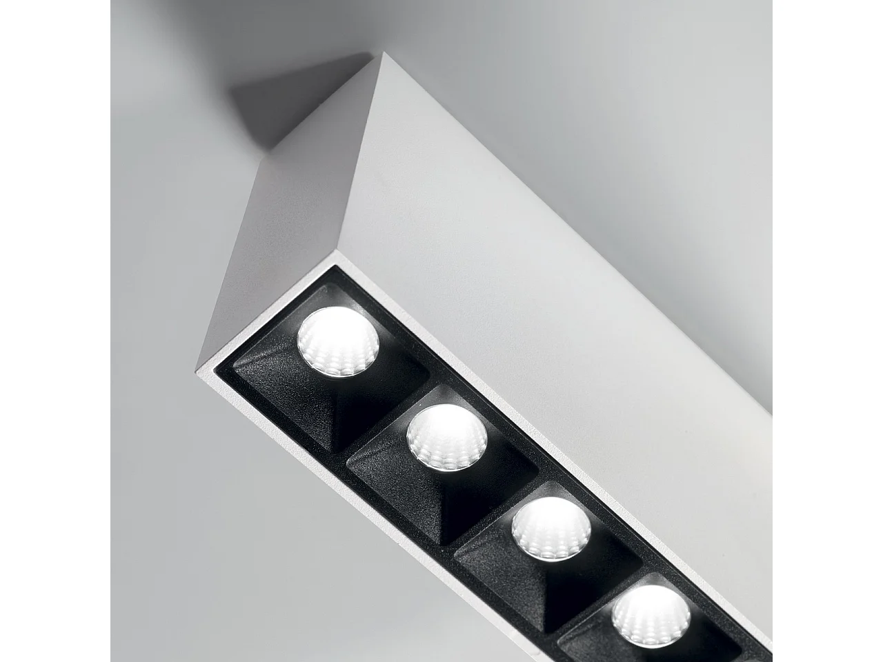 Ideal Lux LIKA Downlight Rectángulo 5 Luces de Superficie Blanco 13.5cm 3000K