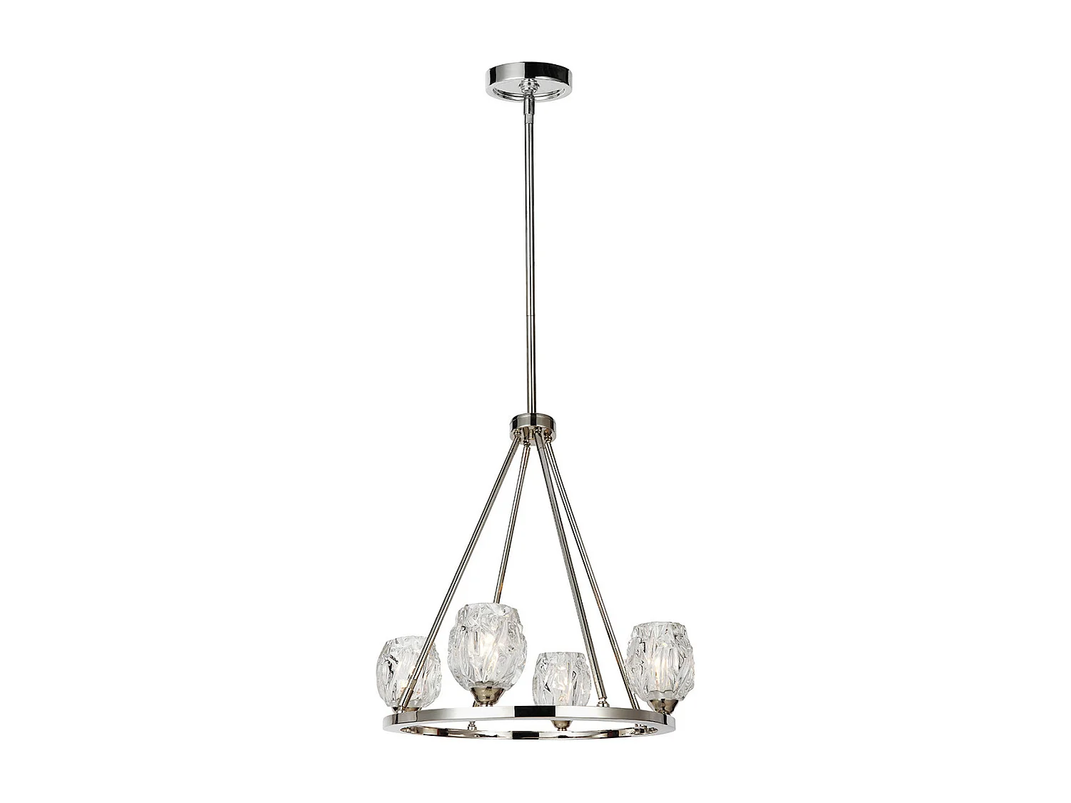 Elstead Rubin Flerarmsljuskrona 4 ljuspolerad nickelfinish, G9