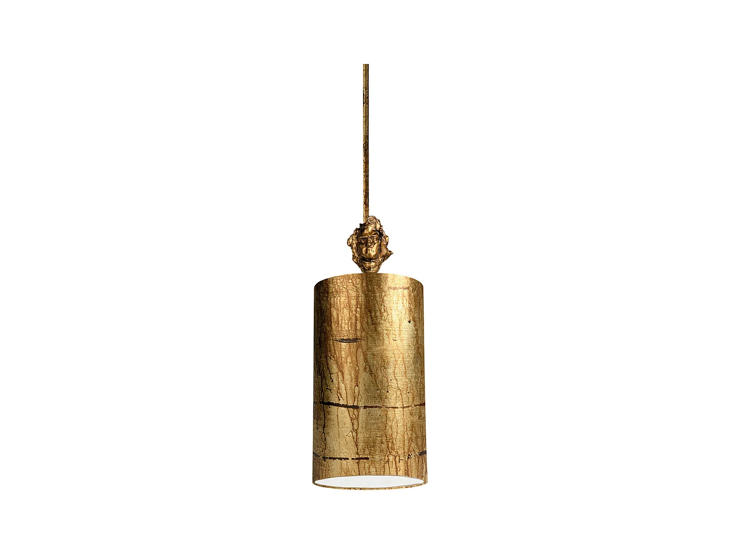 Elstead Fragment Petite suspension ronde à 1 ampoule en or vieilli, E27