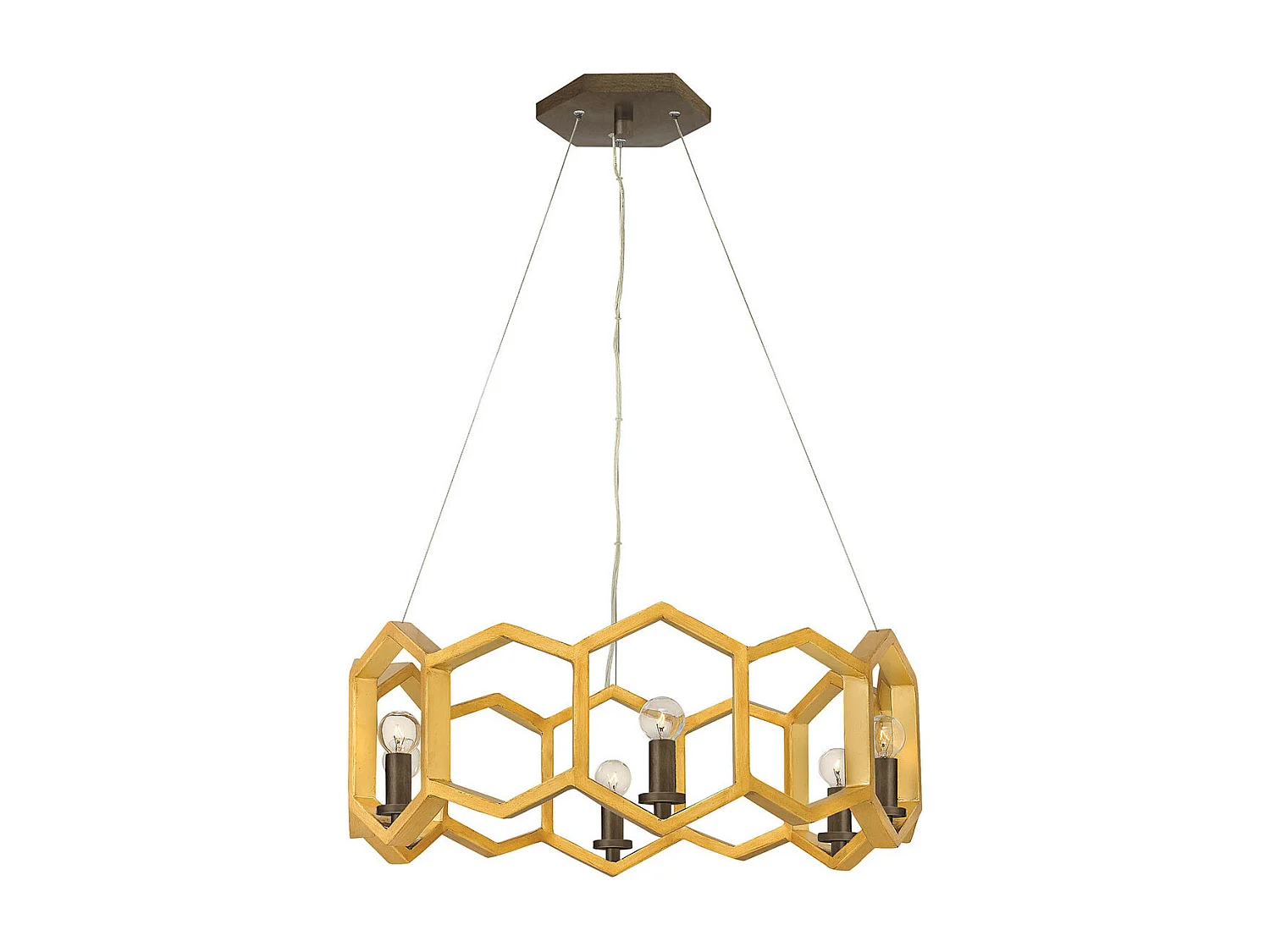 Elstead Moxie - 6 Lichtdeckenanhänger Gold, E14