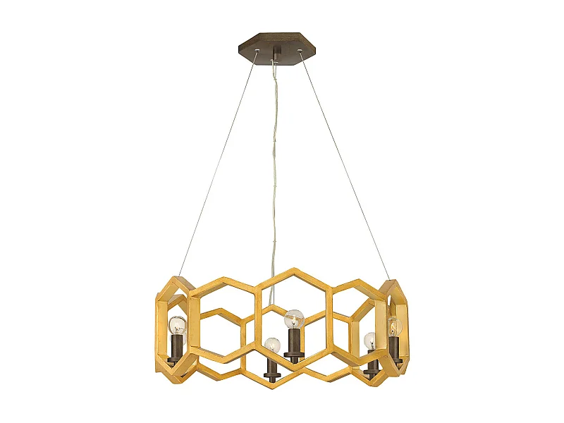 Elstead Moxie - 6 Lichtdeckenanhänger Gold, E14