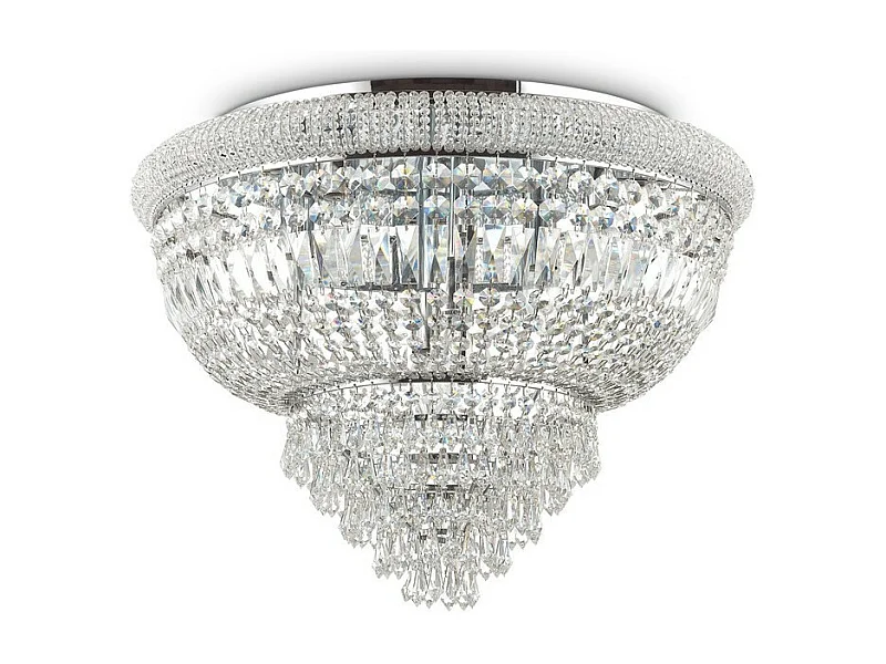 Ideal Lux DUBAI Plafonnier encastré à 24 lumières pour l'intérieur, chrome, E14