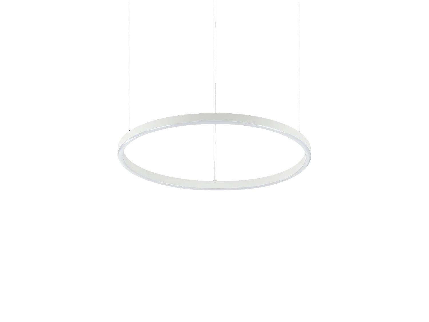 Ideal Lux ORACLE SLIM Lampada da soffitto a sospensione LED rotonda integrata dimmerabile 4000K da 50 cm, bianca
