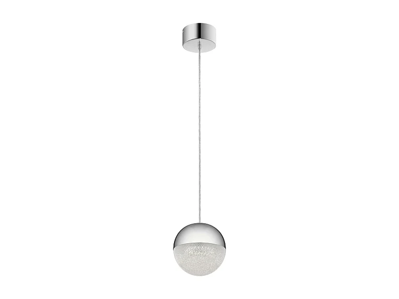 Elstead Kichler Moonlit Integrierte LED-Kugelpendel-Deckenleuchte Chrom poliert, 3000K