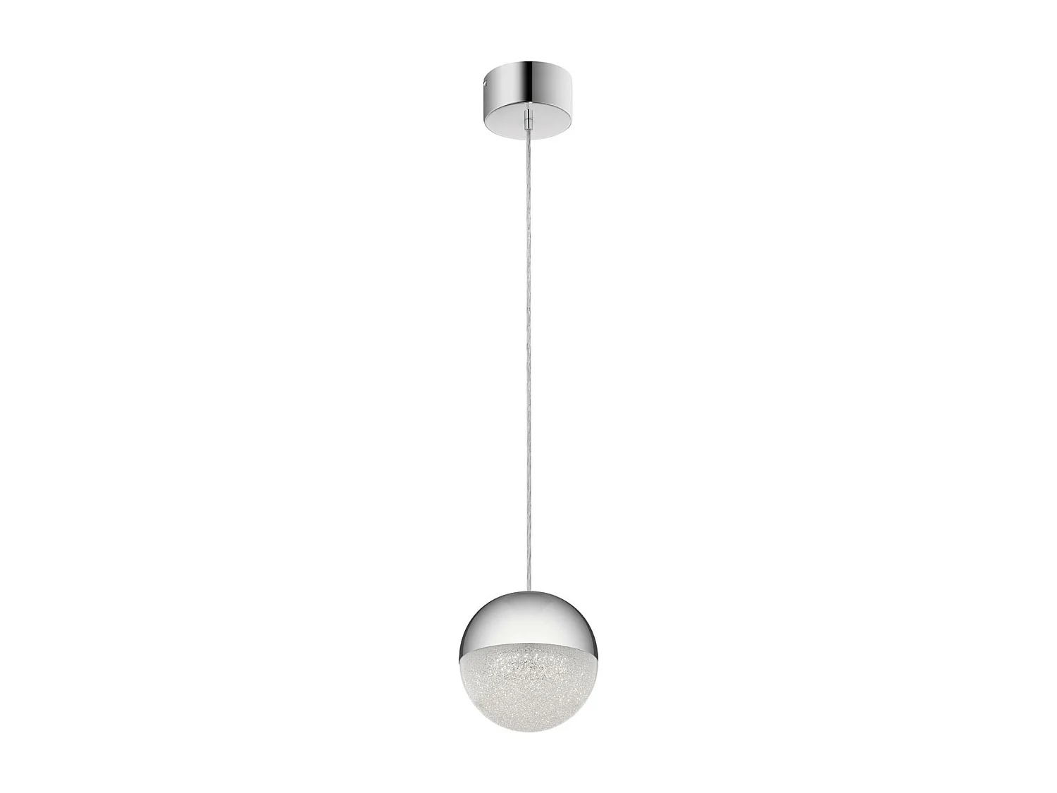 Elstead Kichler Moonlit Integrierte LED-Kugelpendel-Deckenleuchte Chrom poliert, 3000K