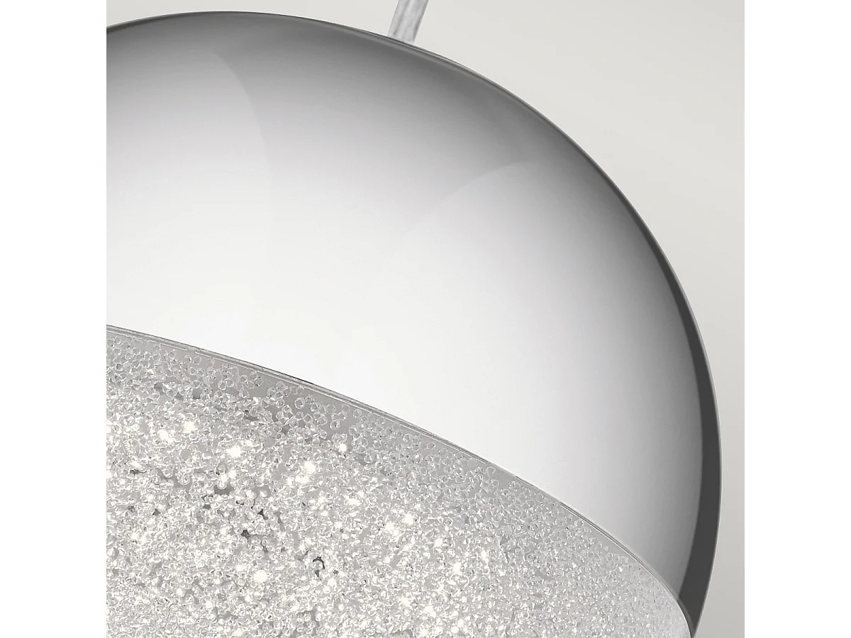 Elstead Kichler Moonlit Integrierte LED-Kugelpendel-Deckenleuchte Chrom poliert, 3000K