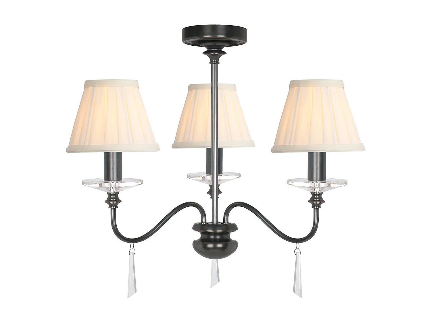 Lampadario a 3 luci Finsbury Park, bronzo antico