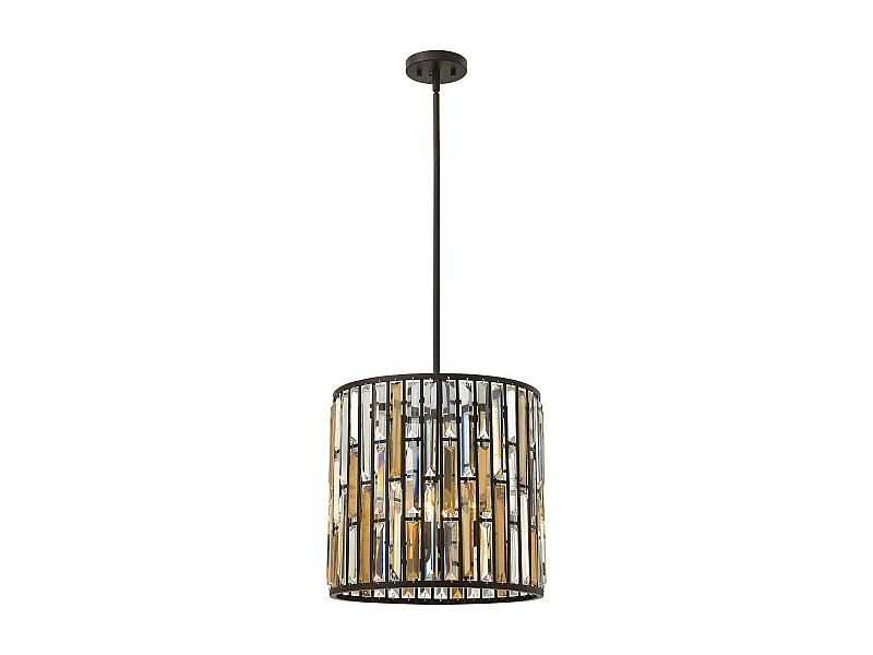 Elstead Gemma - 3 Licht Decke Anhänger Vintage Bronze, E14