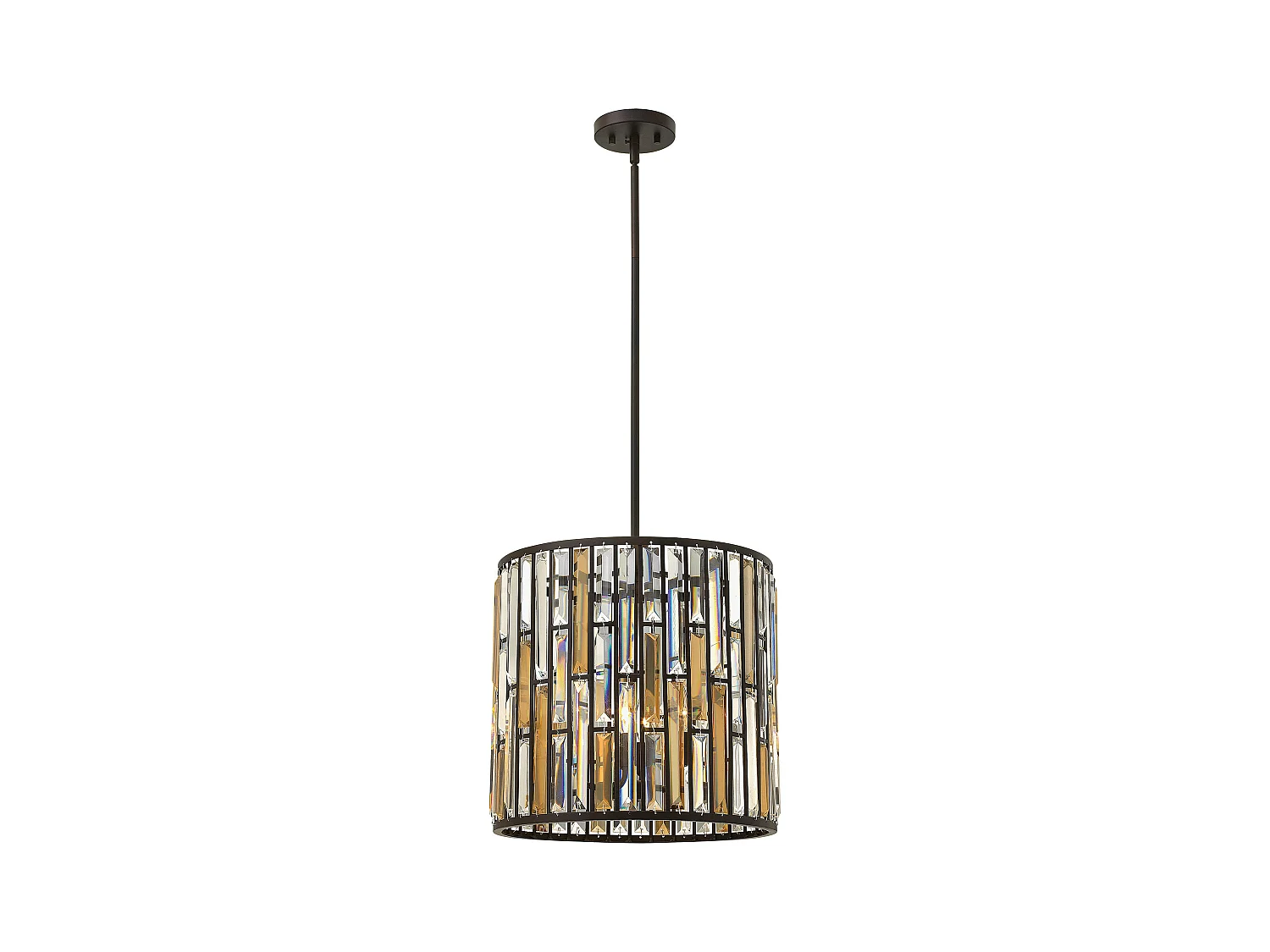 Elstead Gemma - 3 Licht Decke Anhänger Vintage Bronze, E14