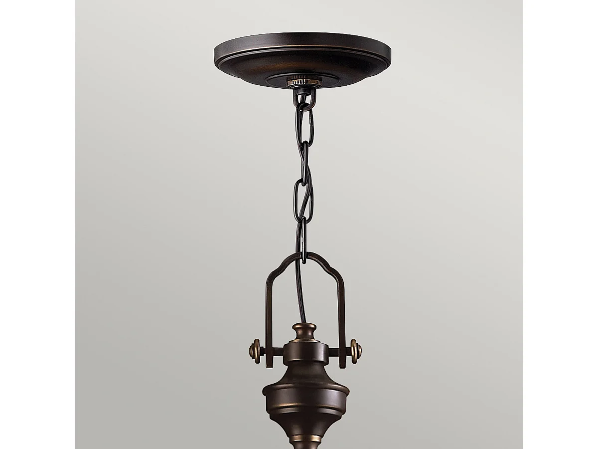 Elstead Mayflower 3 ljus takhänge brons, E27