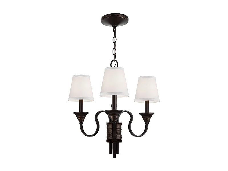 Elstead Arbor Ljuskrona Multi Arm 3 Ljus sliten mässing, bronsfinish, E14