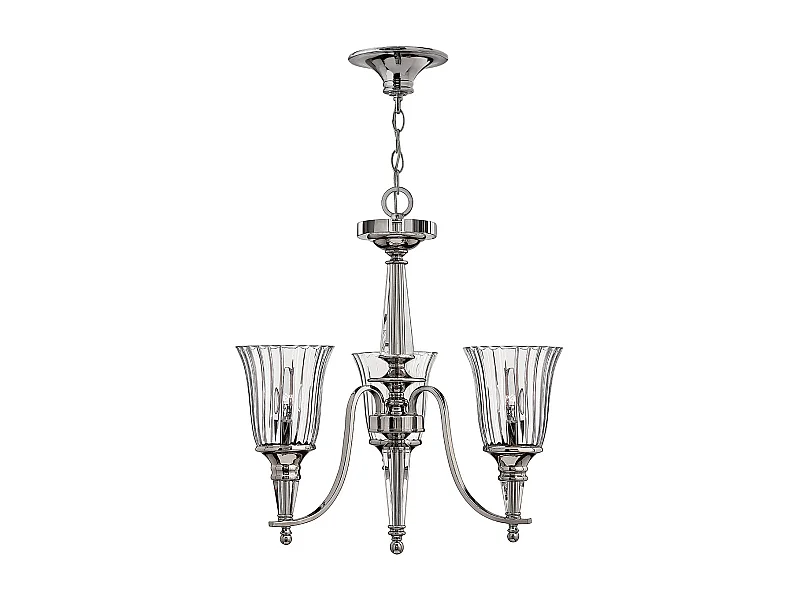 Elstead Chandon - Lampadario Multi Braccio 3 Luci Finitura Sterling, E14