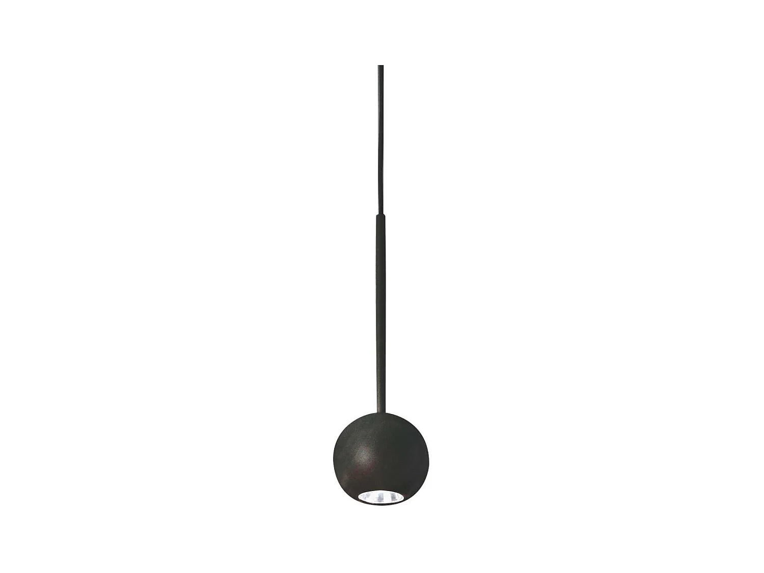 Ideal Lux ARCHIMEDE Plafonnier Suspendu Globe LED Intégré Noir 250Lm 3000K