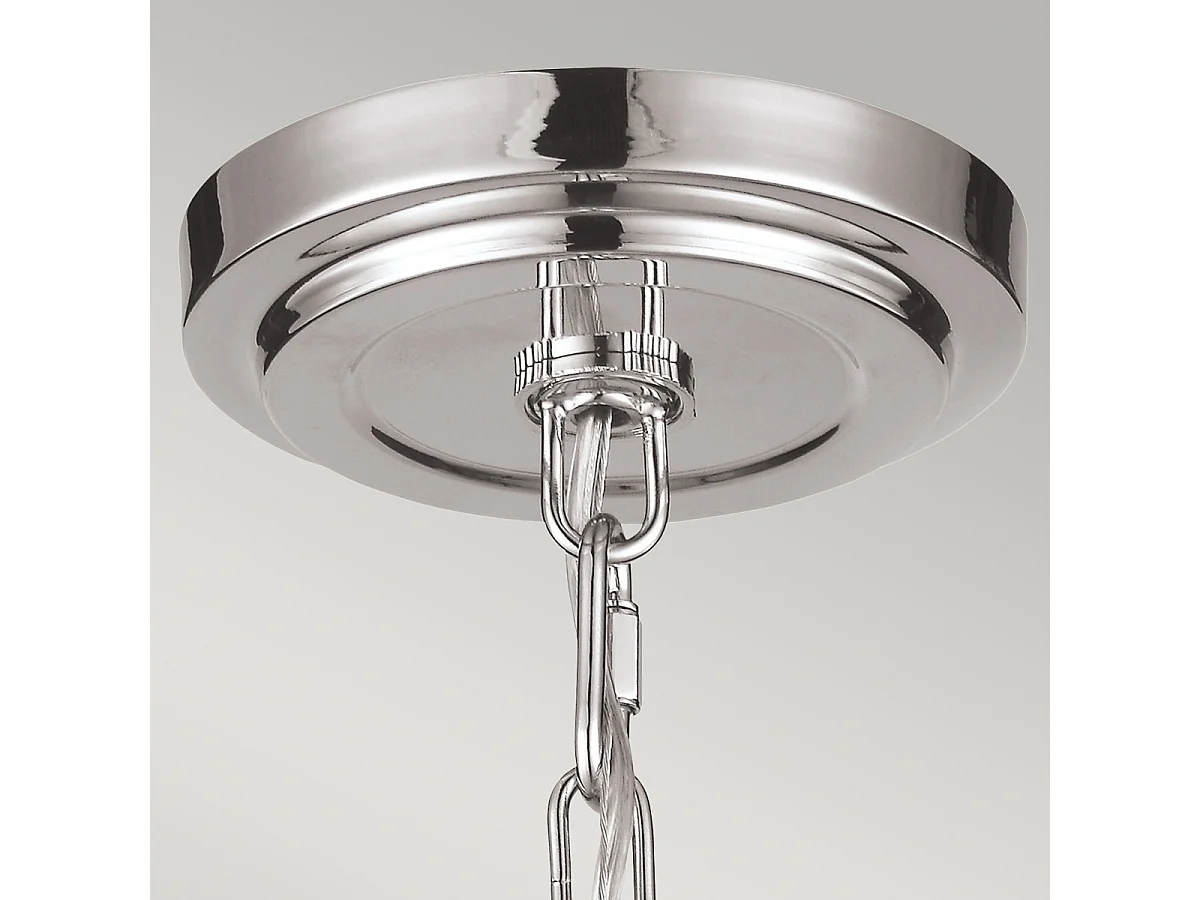 Elstead Tabby - 1 licht Dome Deckenanhänger aus gebürstetem Stahl, E27