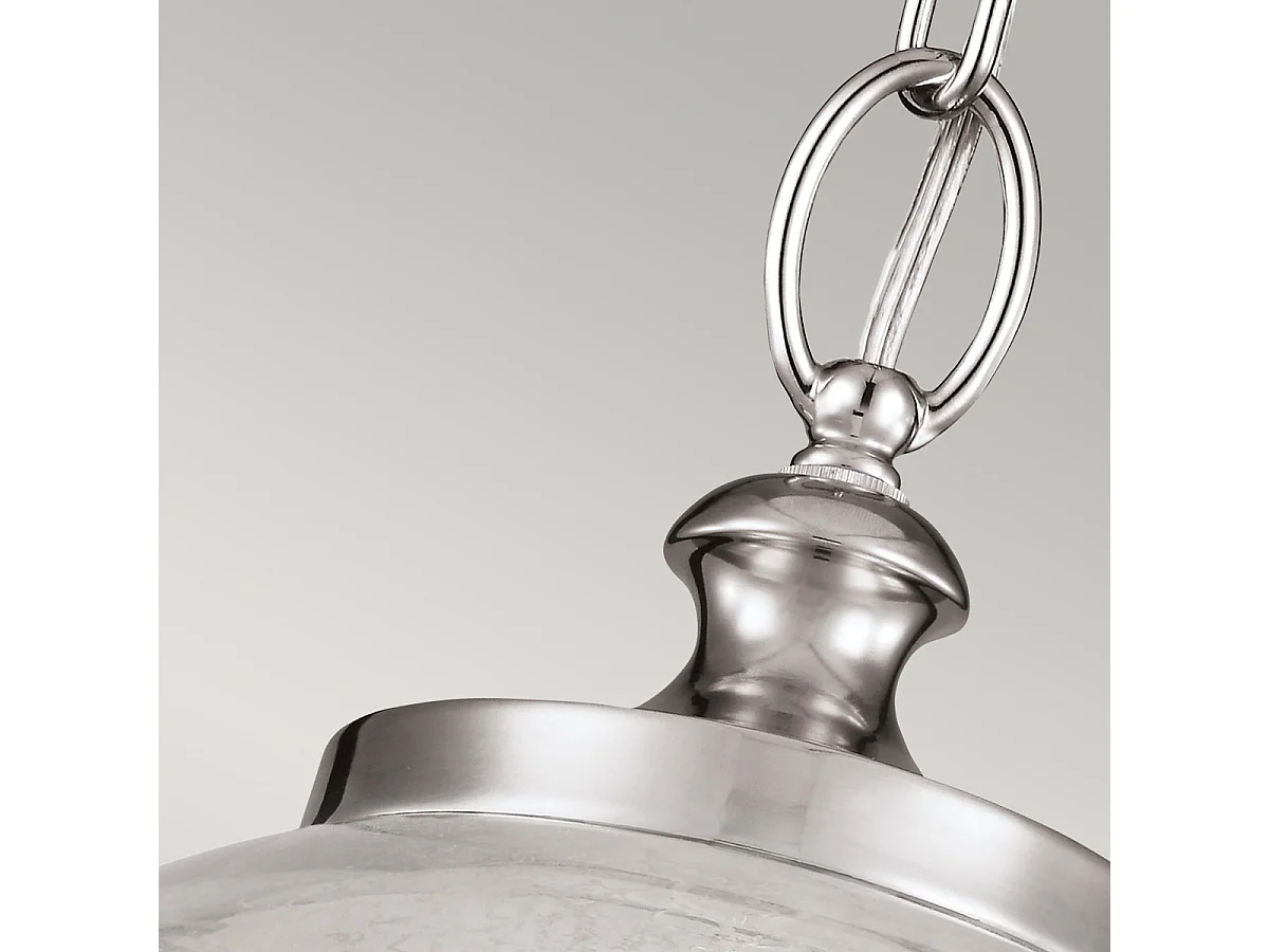 Elstead Tabby 1 taklampa med ljuskupol i borstat stål, E27