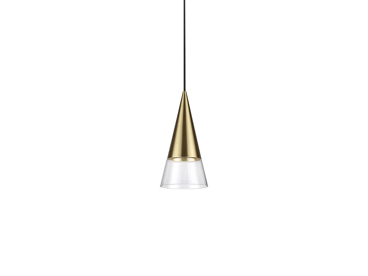 Ideal Lux CONO Kuppelförmige Pendelleuchte aus Messing