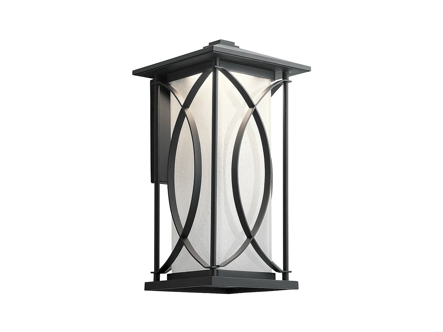 Ashbern Kichler Outdoor 1 Licht Wandlaterne texturiert schwarz IP44