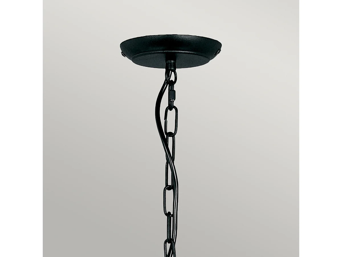 Elstead Artisan 5 ljus ljuskrona svart finish, E14