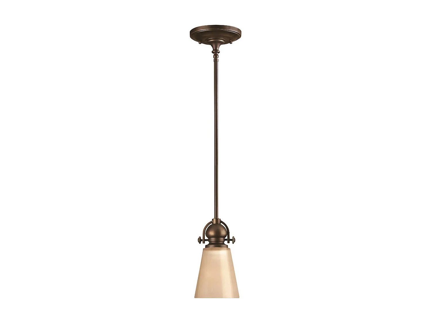 Elstead Mayflower - 1 licht Dome Decke Mini Anhänger Olde Bronze, E27