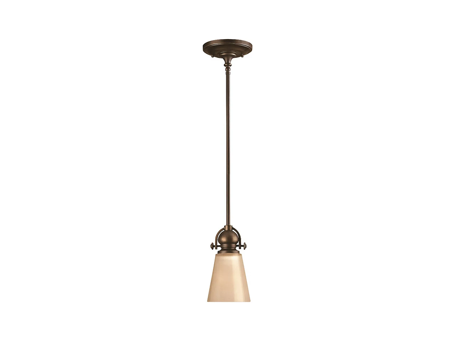 Elstead Mayflower - 1 licht Dome Decke Mini Anhänger Olde Bronze, E27