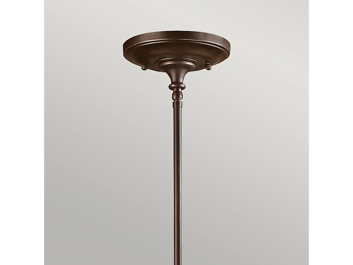 Elstead Mayflower - 1 licht Dome Decke Mini Anhänger Olde Bronze, E27